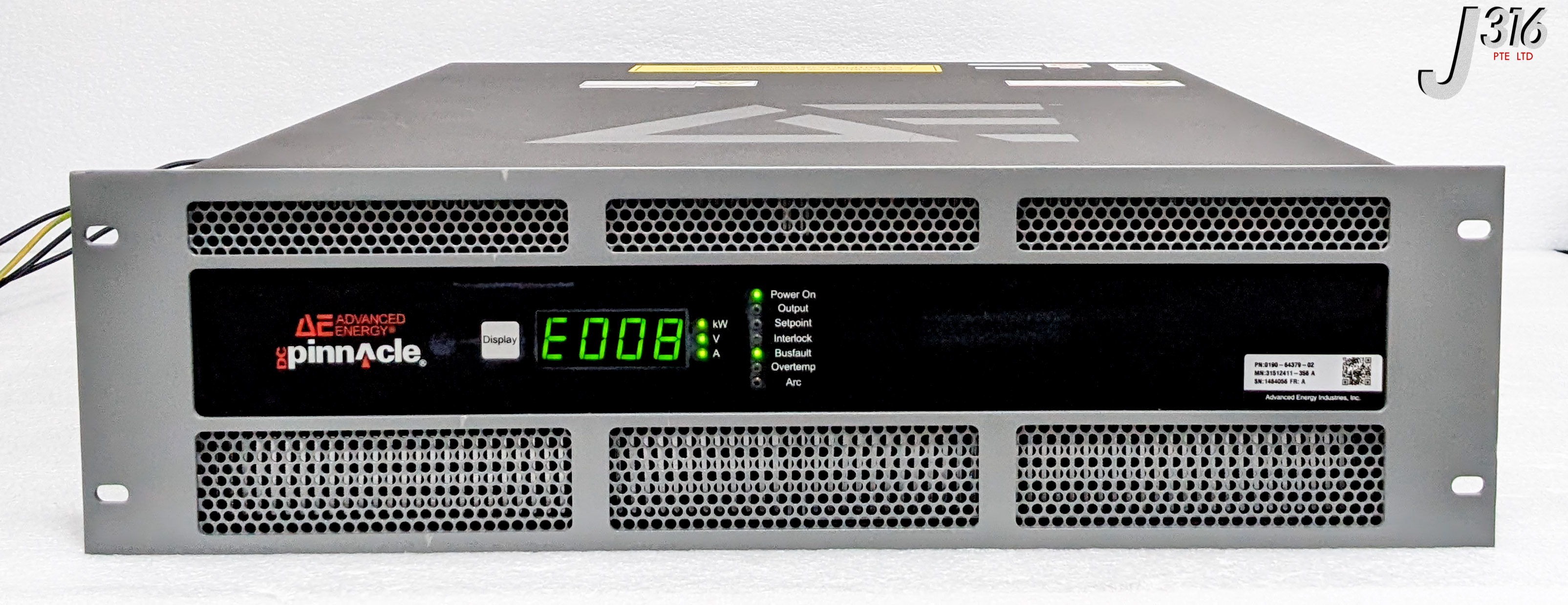 33948 ADVANCED ENERGY DC PS, DC PINNACLE 20KW, 0190-64379 (WORKING